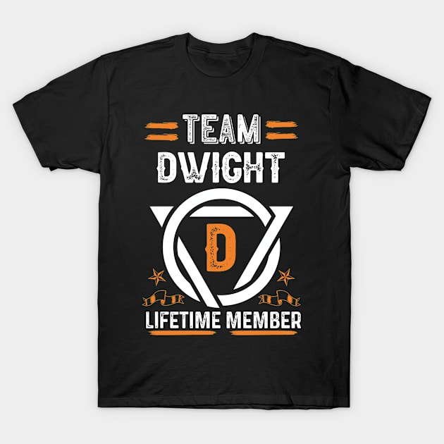 Team dwight Lifetime Member, Family Name, Surname, Middle name T-Shirt by Smeis